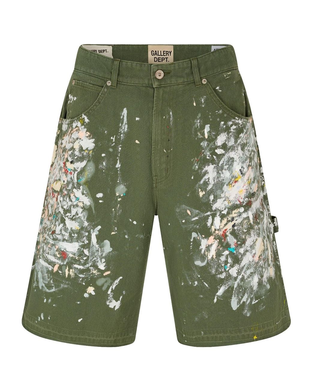 GALLERY DEPT. Green Denim Shorts for men