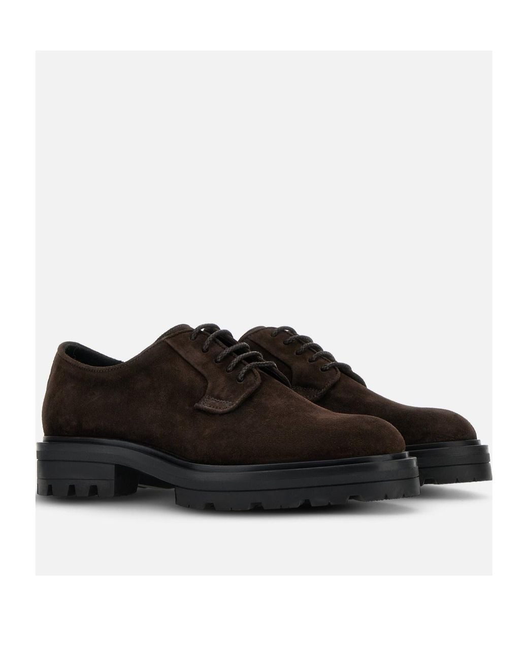Hogan Black H673 Derby Lace-Up Shoes for men