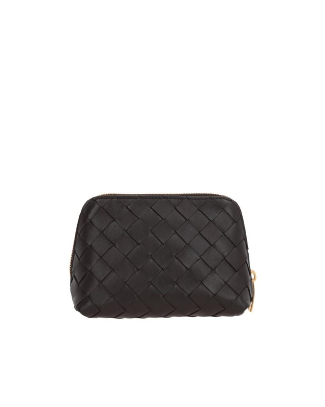 Bottega Veneta Black Intrecciato Beauty Pouch