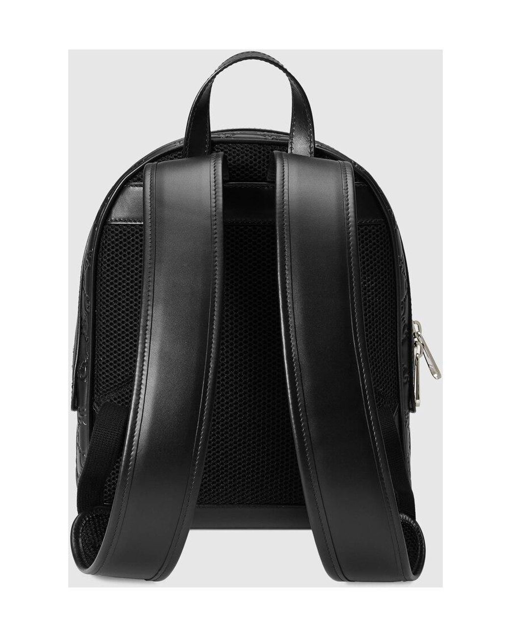 Gucci Black Signature Backpack for men