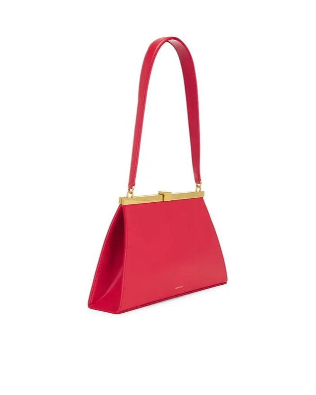 Anine Bing Red Anine Smooth Leather Shoulder Bag