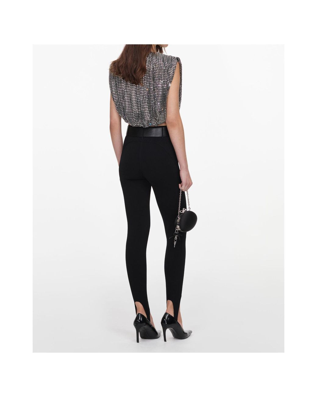 Self-Portrait Black Draped Top