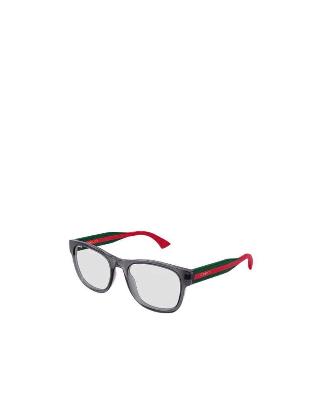 Gucci White Eyewear Square Frame Glasses for men