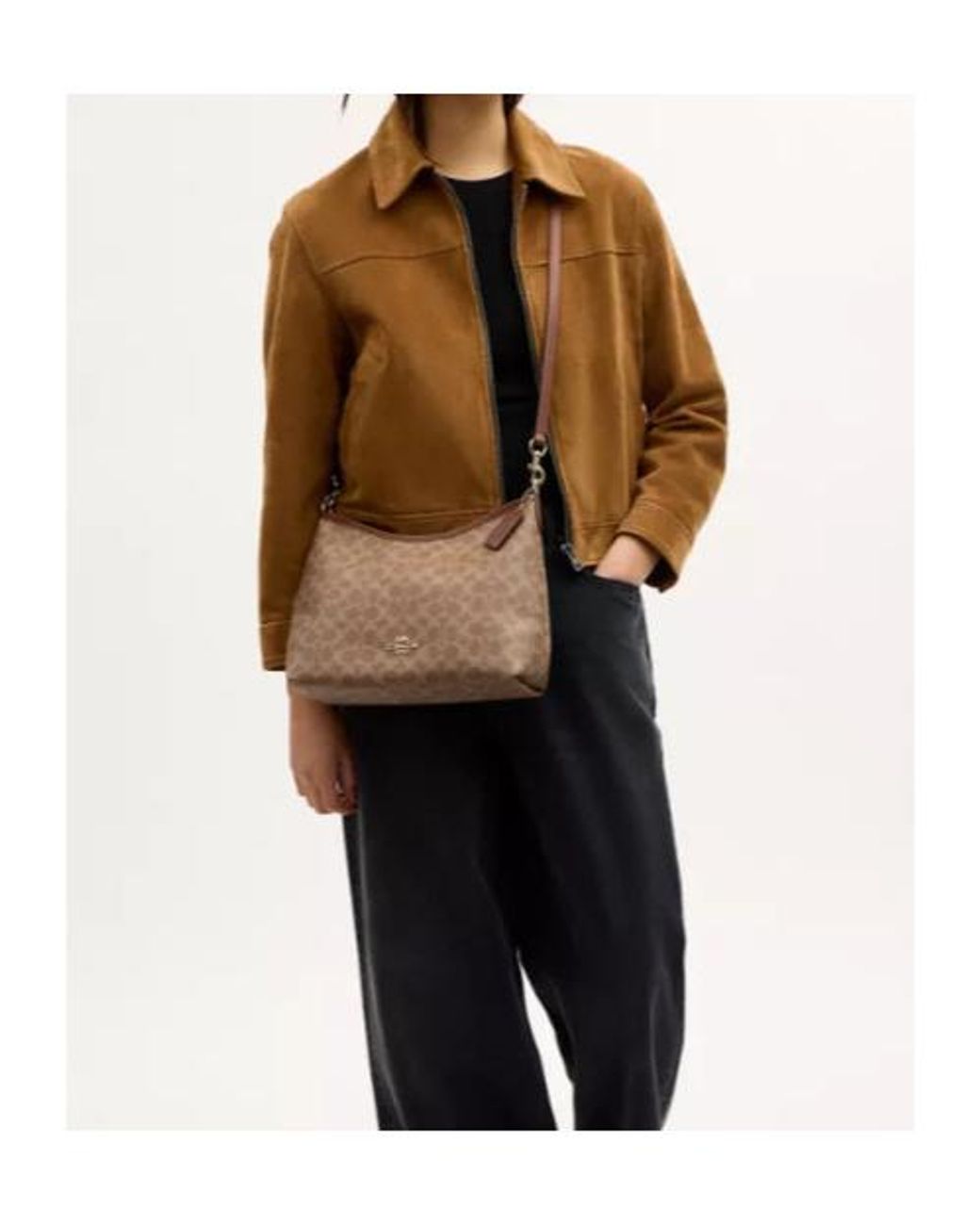 COACH Brown Laurel Shoulder Bag