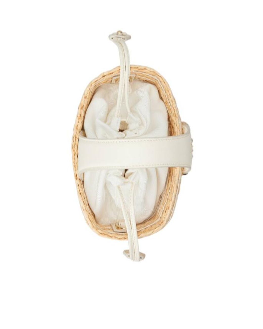 Roger Vivier White Viv Skate Mini Bucket Bag