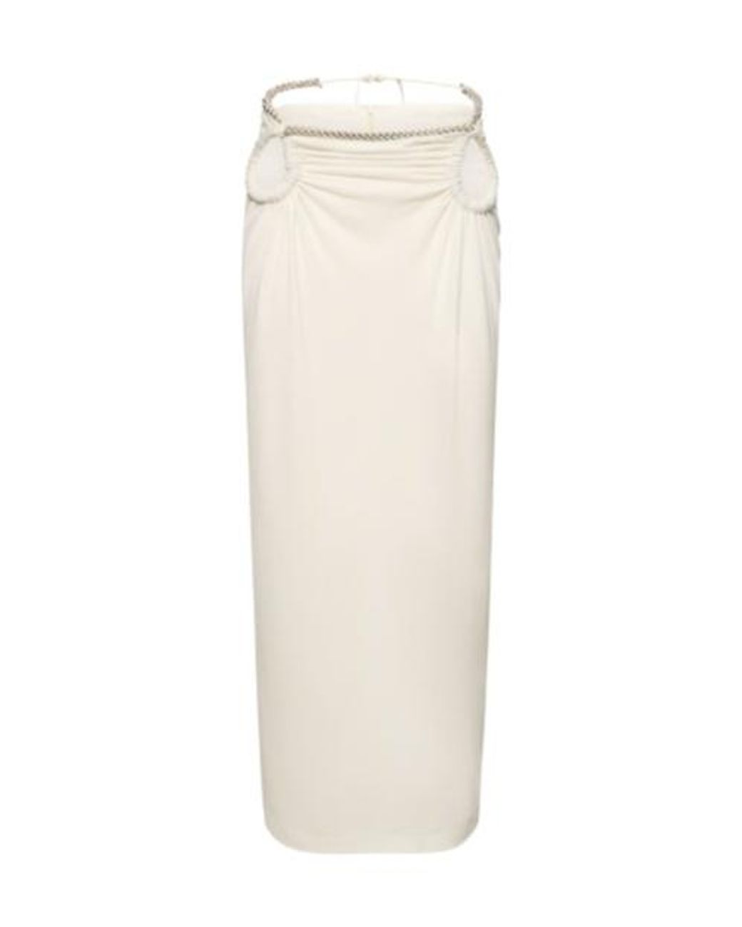 Dion Lee White Skirt With Hollowed-Out Details