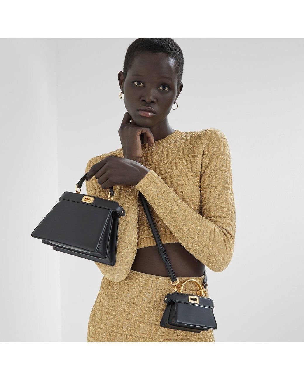 Fendi Black Padded Nappa Leather Bag