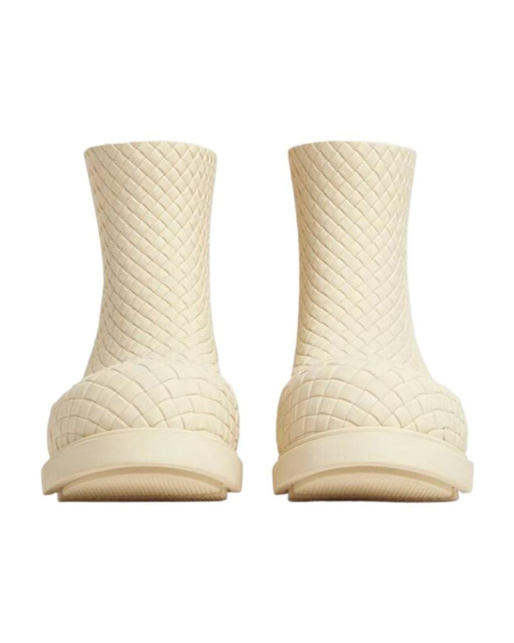 Bottega Veneta Natural Fireman Ankle Boots