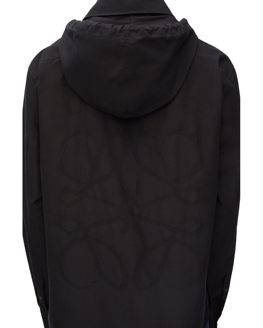 Loewe Blue Button-Up Drawstring Jacket for men