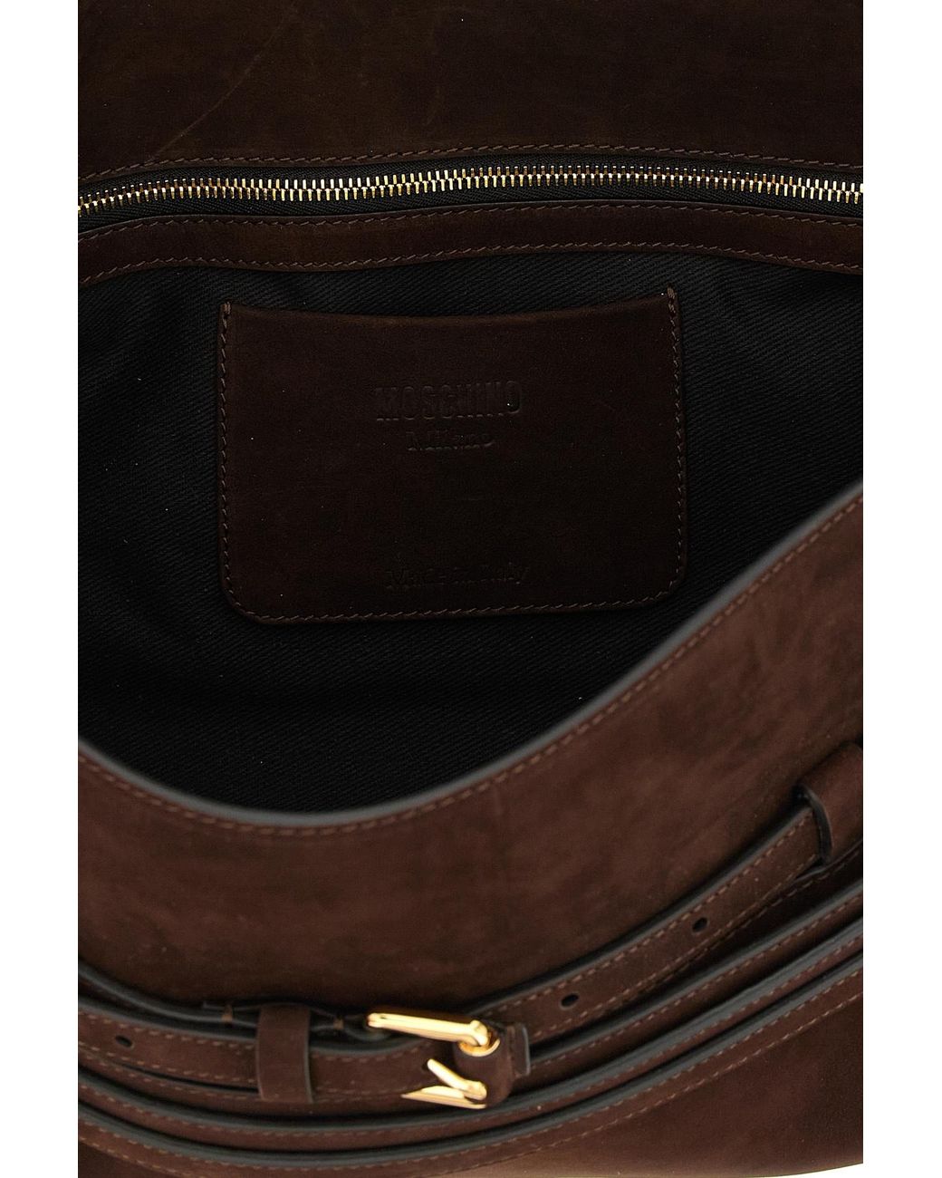 Moschino Black Tie Me Belt-Detail Shoulder Bag