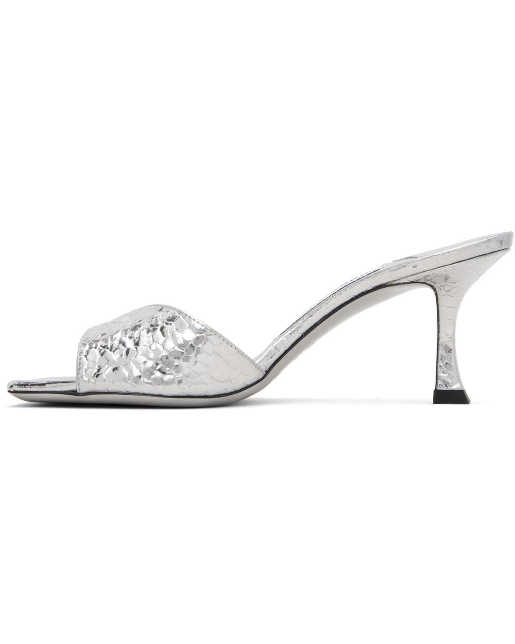 Jimmy Choo White Skye 70 High-Heeled Sandals