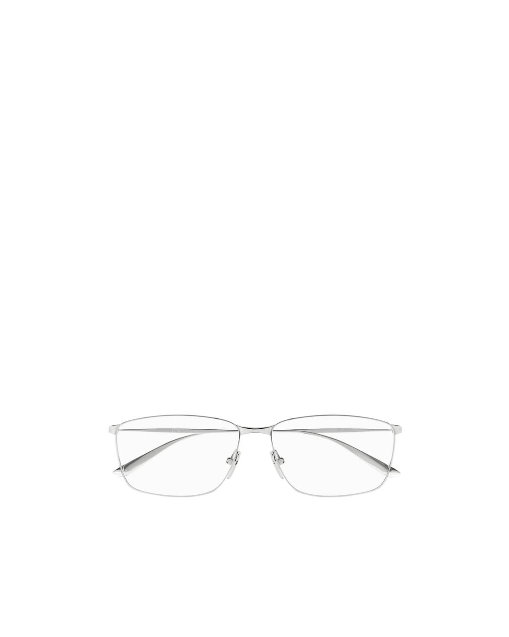 Balenciaga White Eyewear Rectangle Frame Glasses for men
