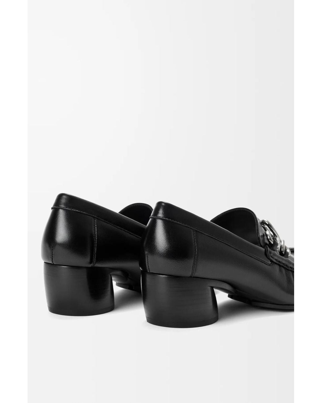 Loewe Black Oval Double L Loafer