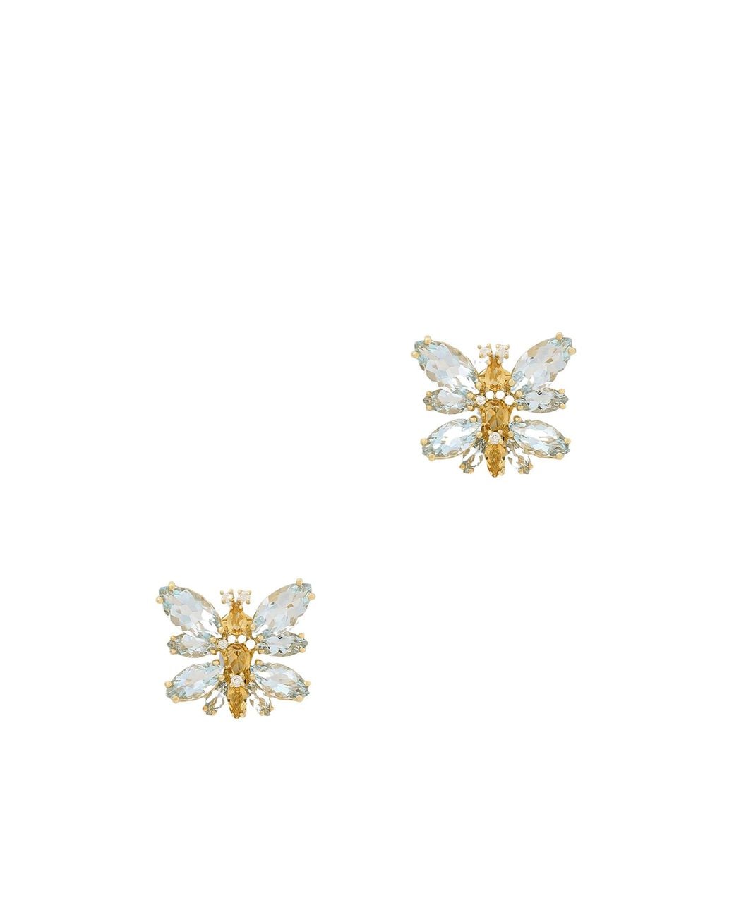 Dolce & Gabbana White 18Kt Spring Gemstone Earrings