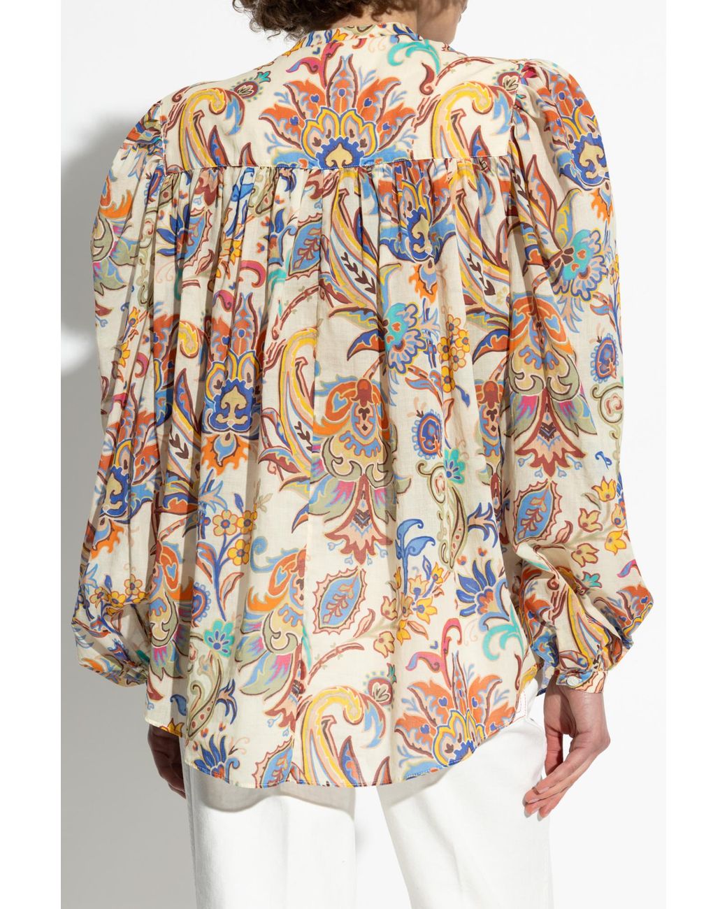 Etro White Patterned Loose Fit Shirt