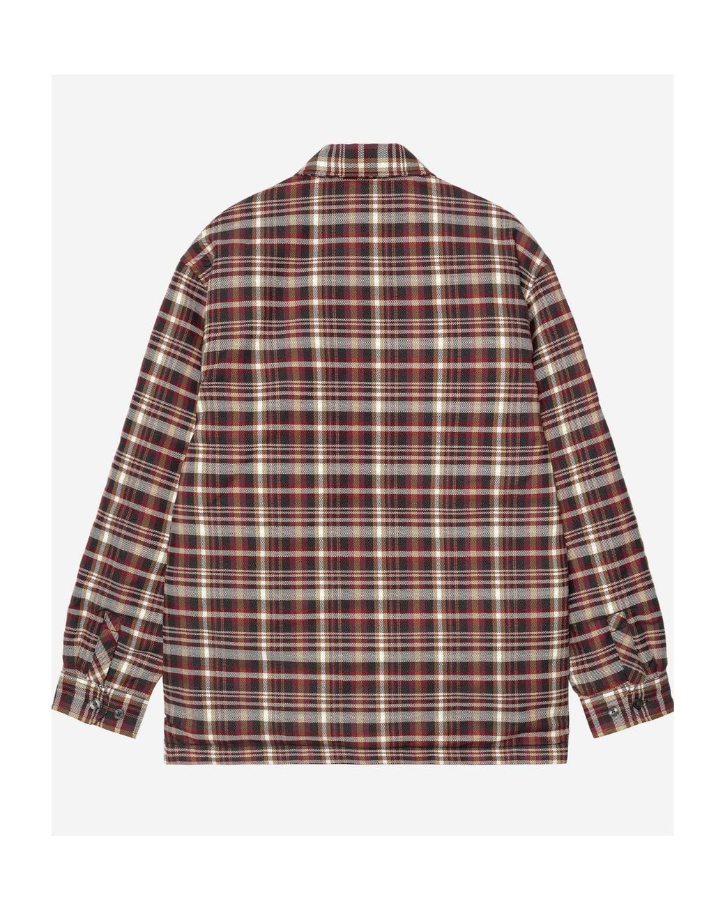 Carhartt Brown Cronyn Check Shirt Jacket for men