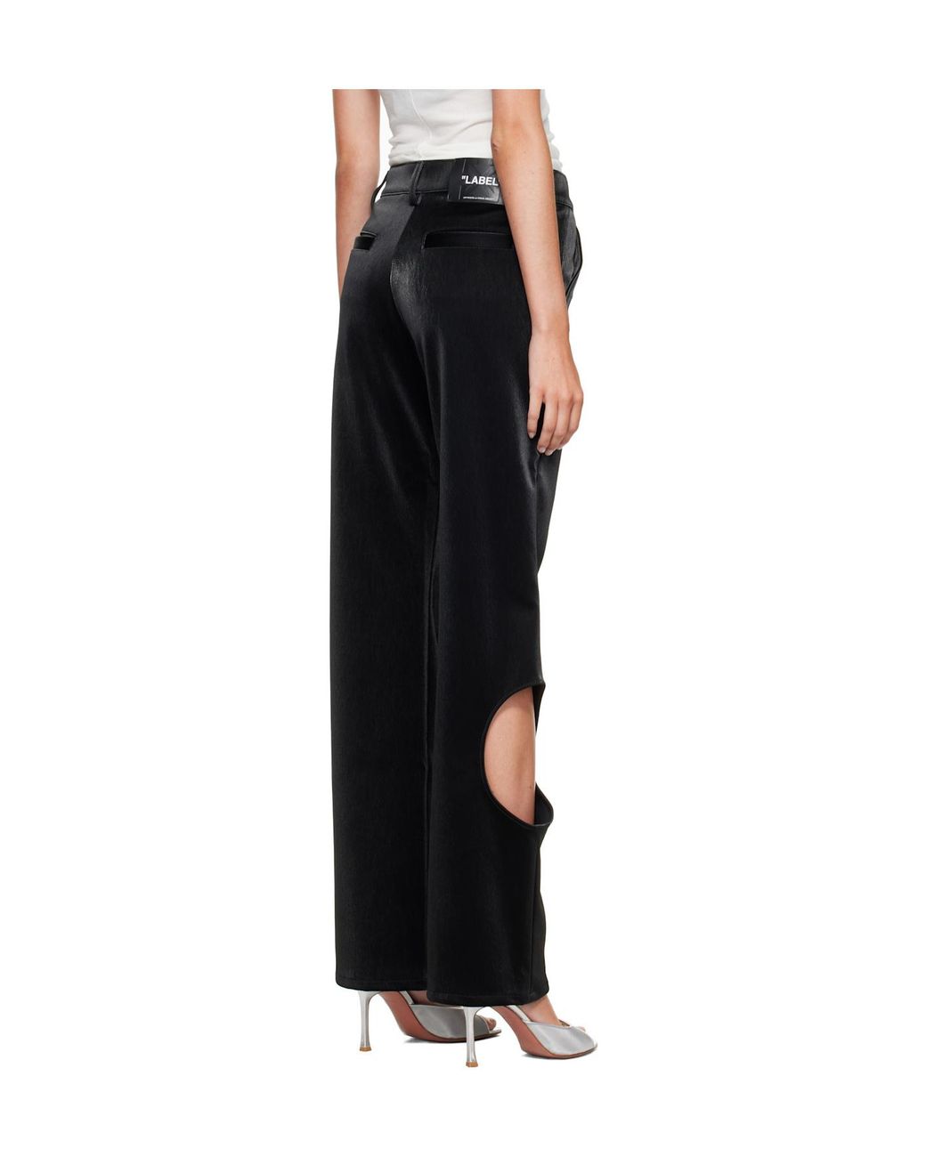 Off-White c/o Virgil Abloh Black Meteor Cut-Out Pants