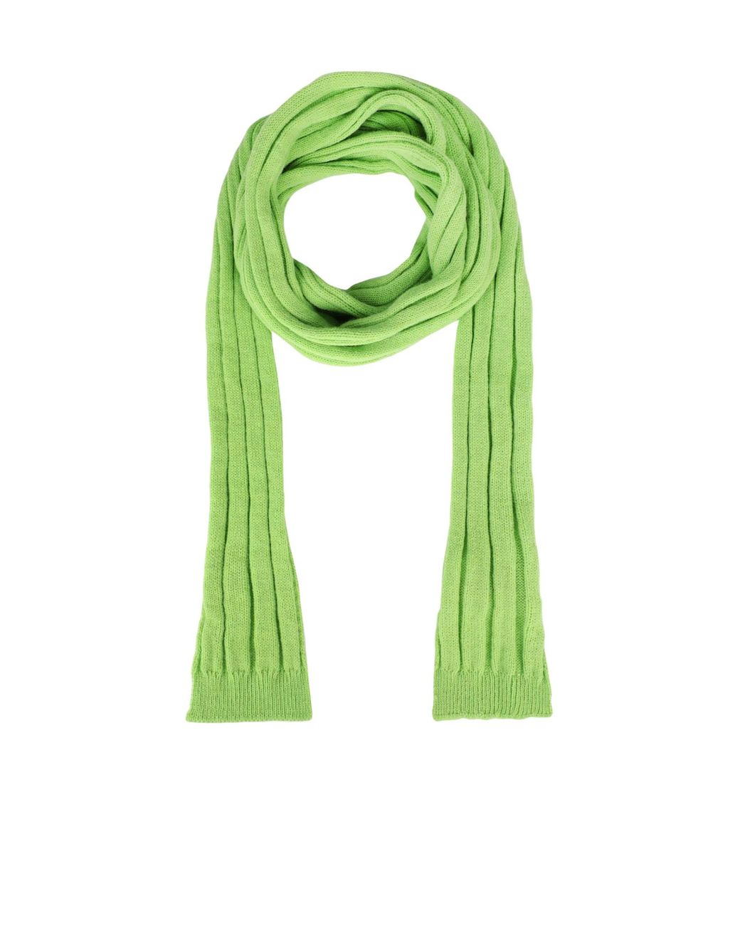 MAX&Co. Green Solid-Color Knitted Scarf