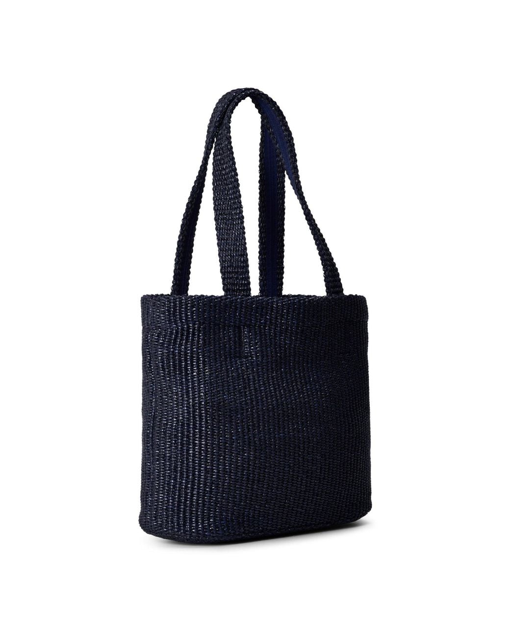 Jimmy Choo Blue Simple Straw Bag