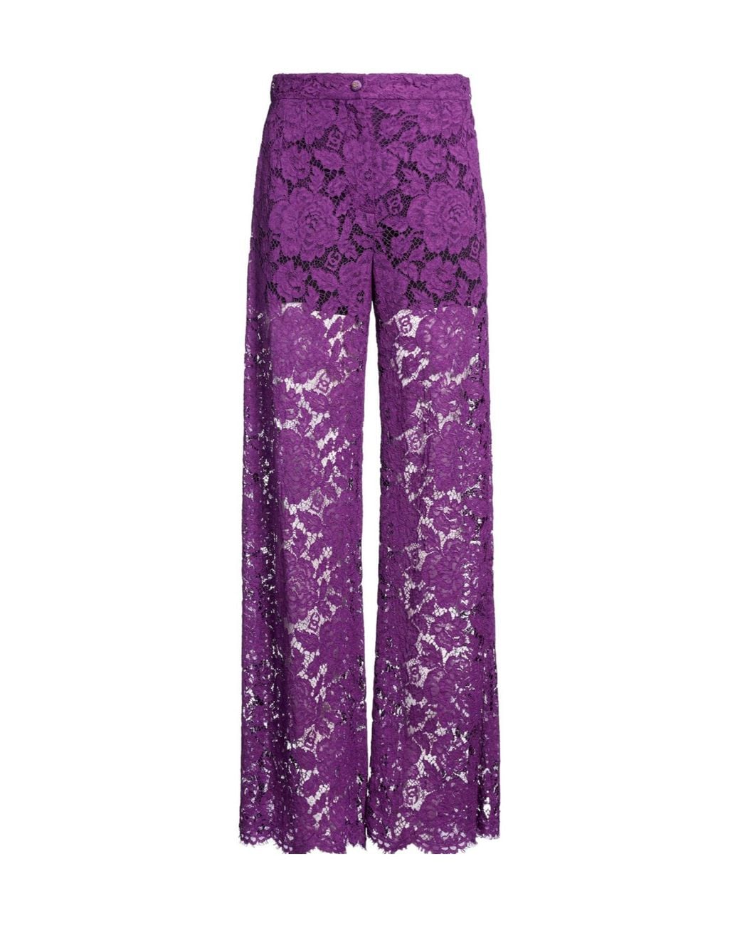 Dolce & Gabbana Purple Loose-Fitting Trousers