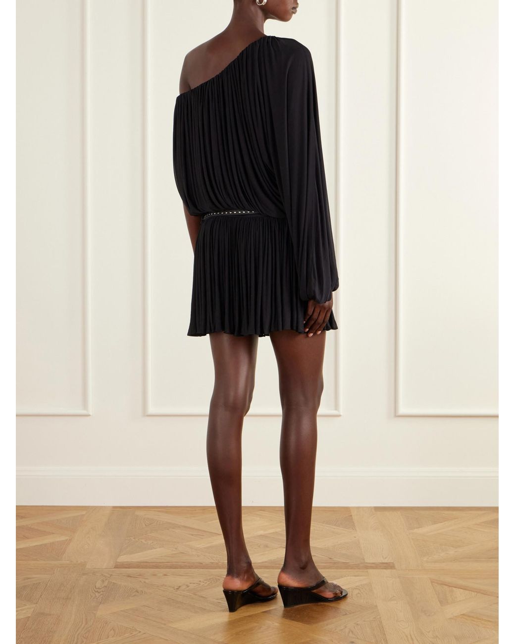 Christopher Esber Black Pleated Dress