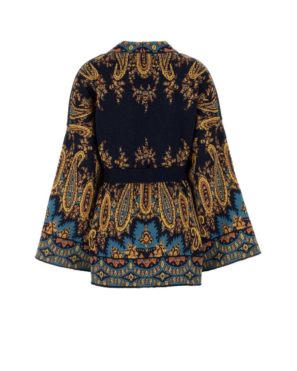 Etro Multicolor Paisley Print Cape