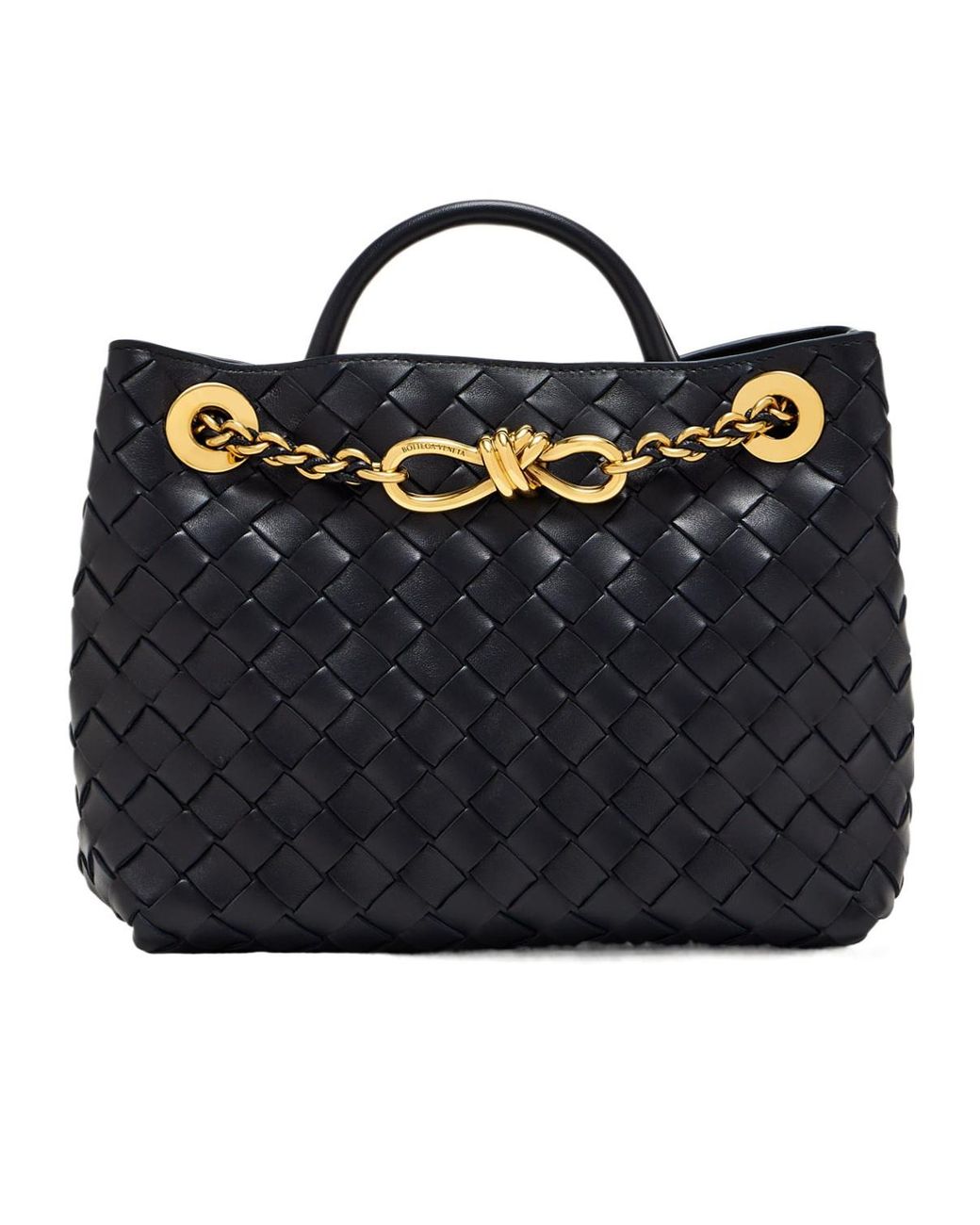 Bottega Veneta Black Small Andiamo Chain