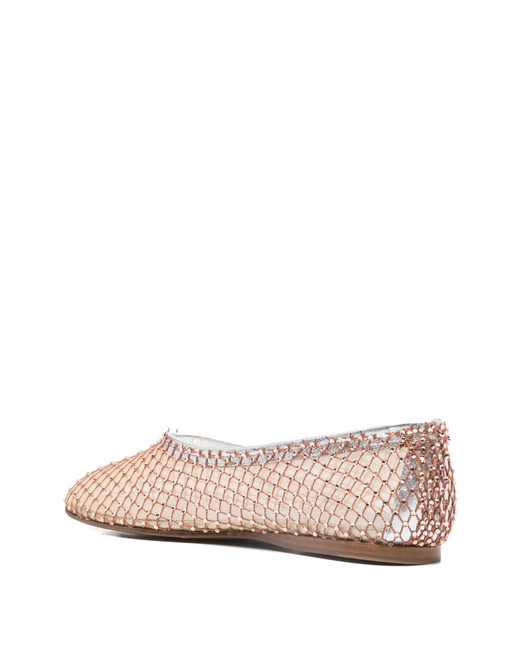 Forte_forte Pink Mesh Ballet Flats