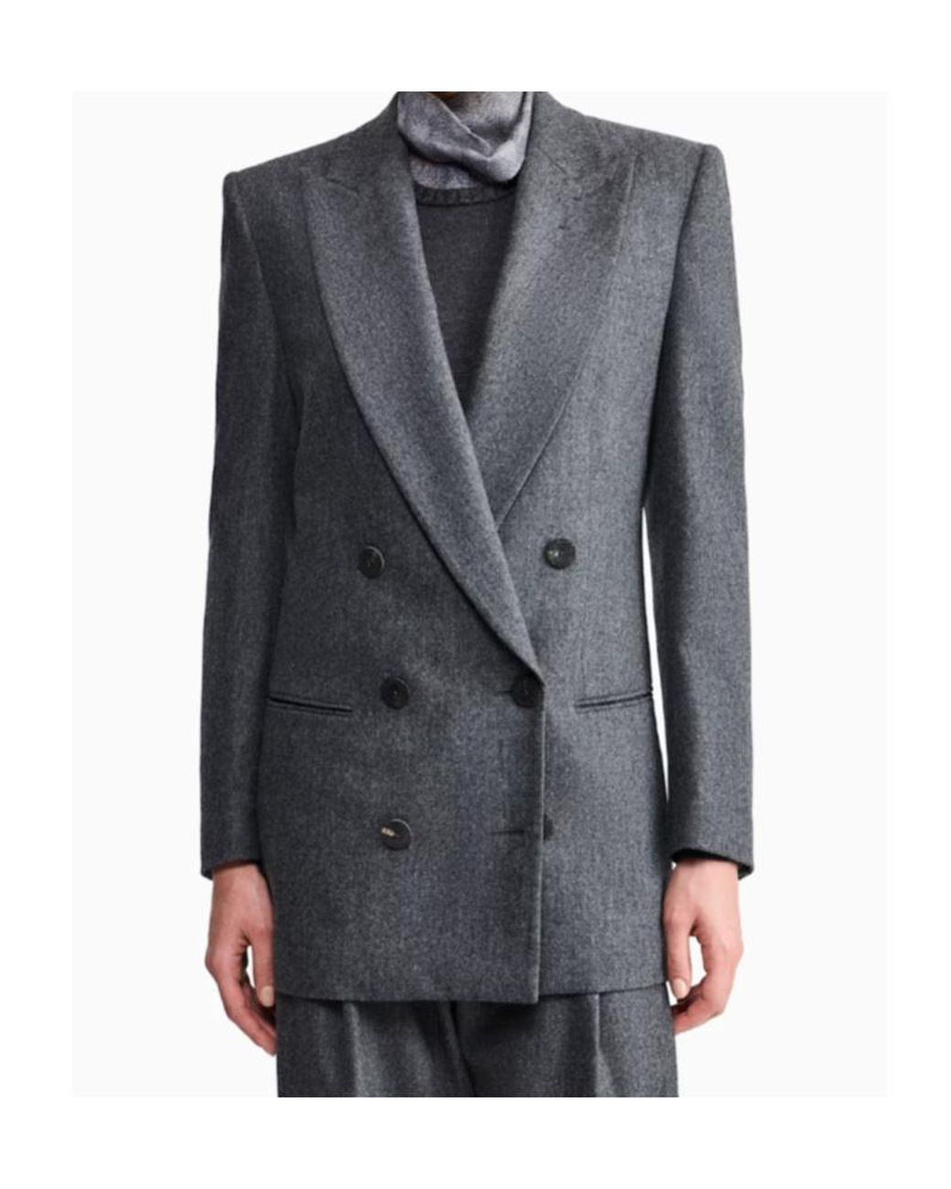 Giorgio Armani Blue Double-Breasted Jacket