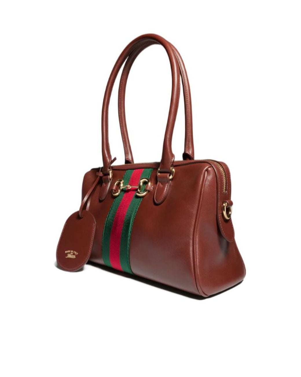 Gucci Red Borsetto Medium Boston Bag