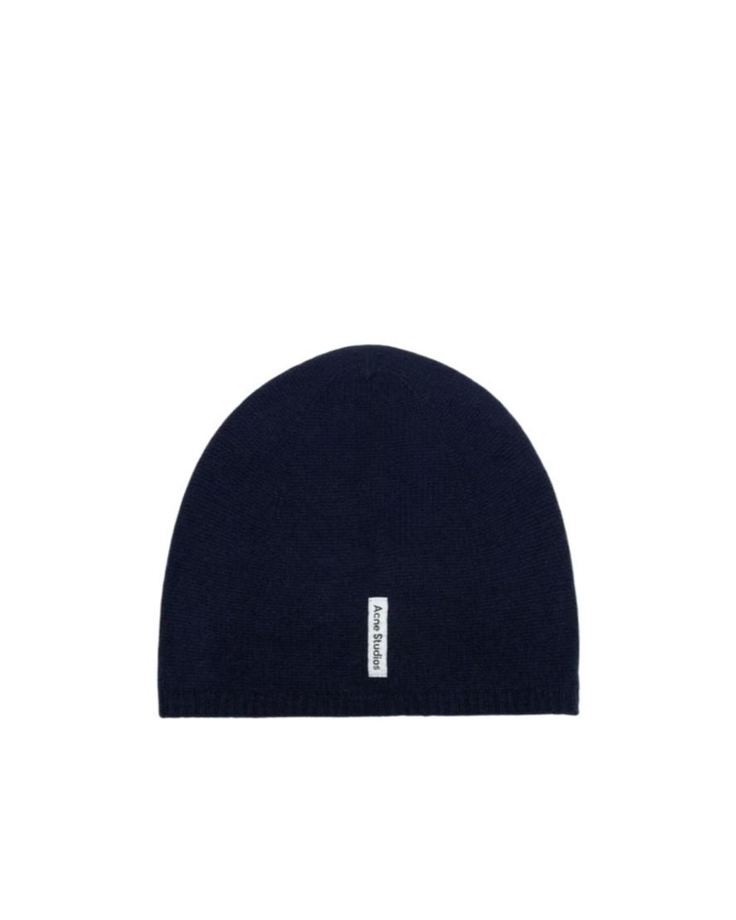 Acne Blue Knitted Hat for men