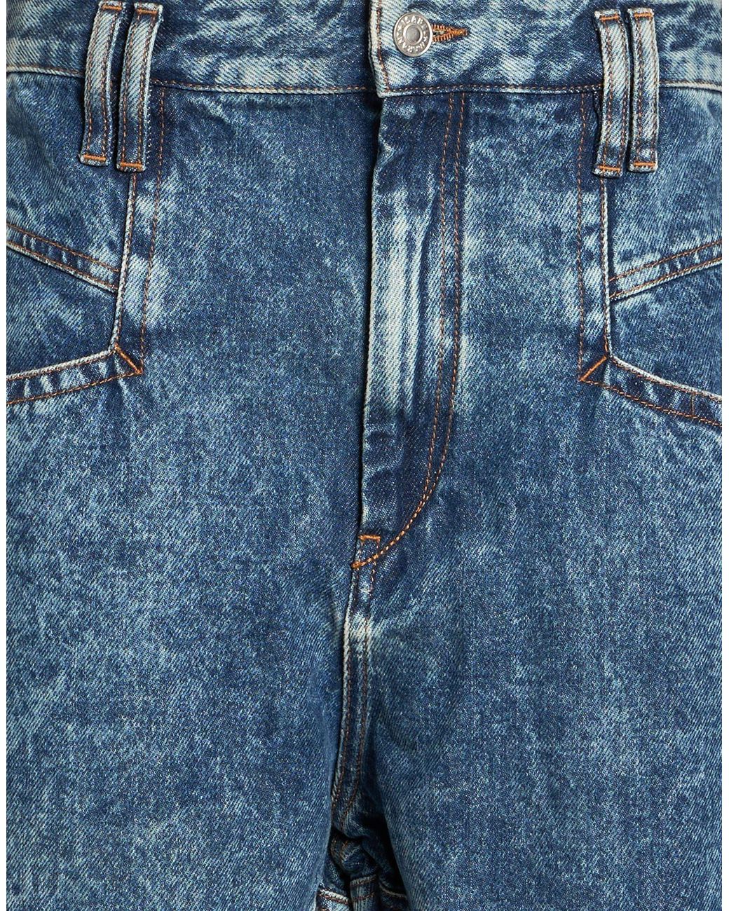 Isabel Marant Blue Straight-Leg Jeans