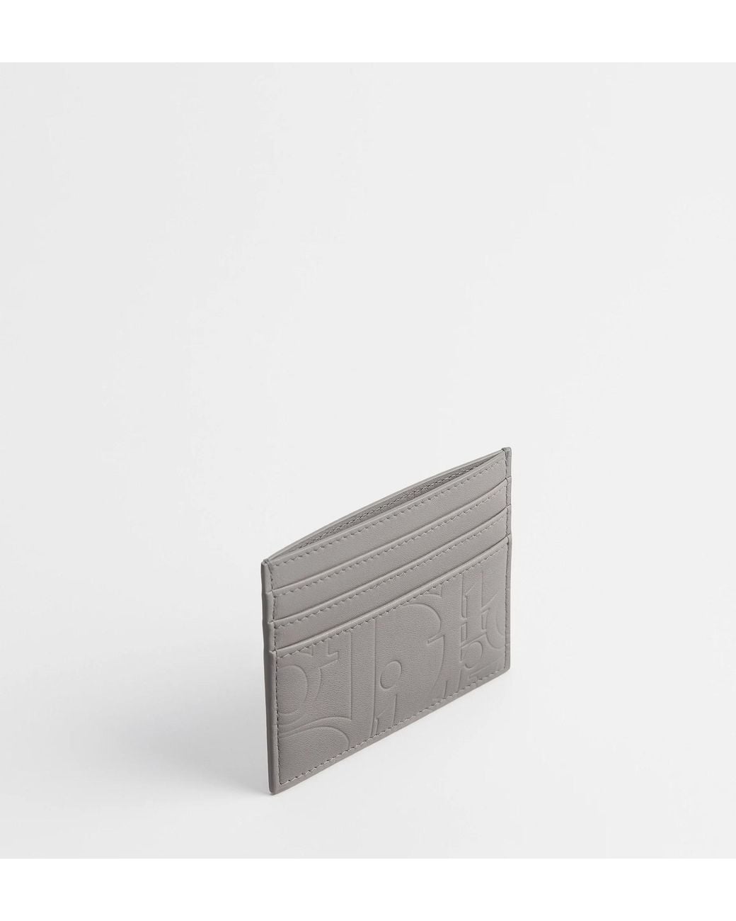Dior Gray Card Holder for men
