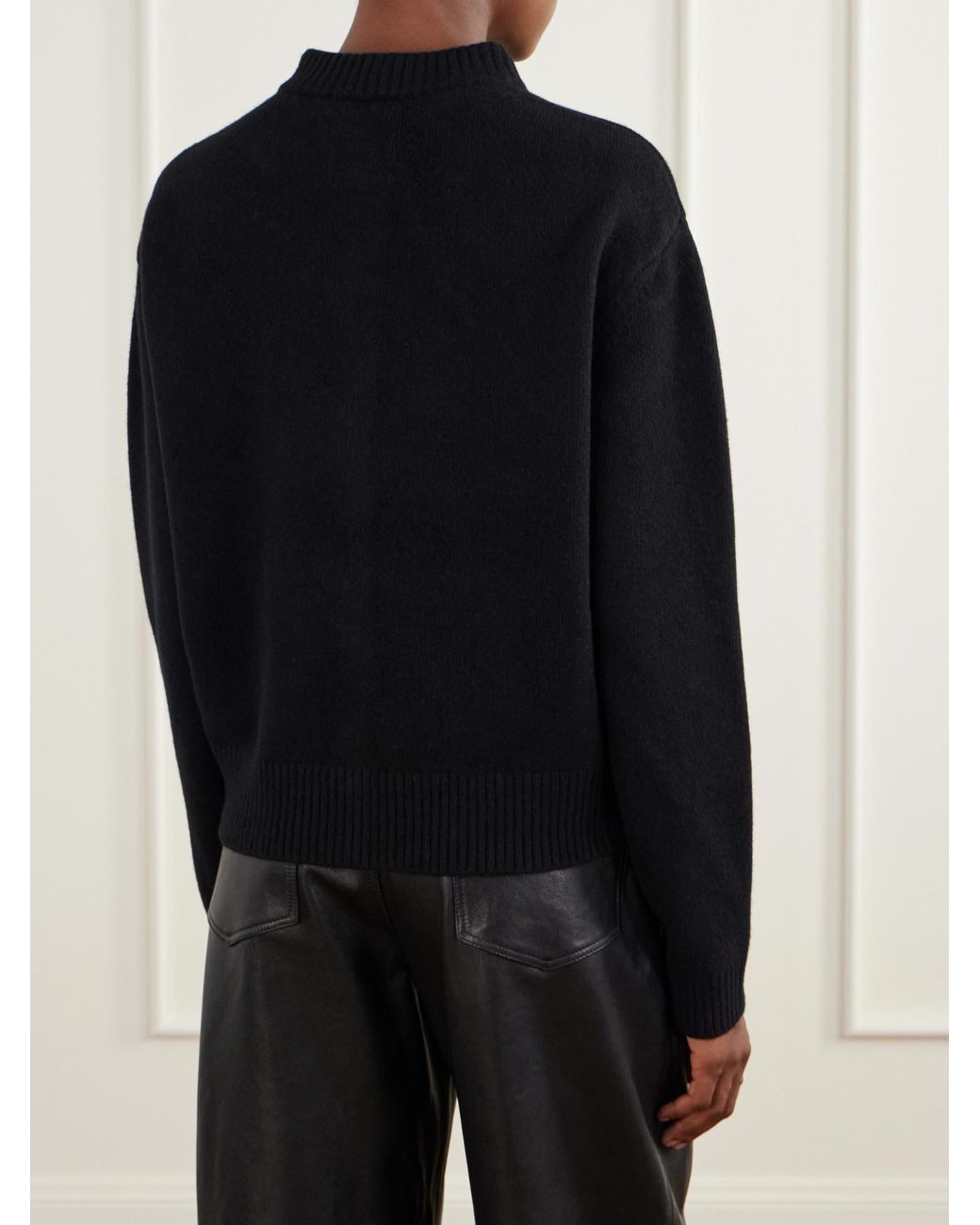 Rohe Black Simple Knitted Cardigan