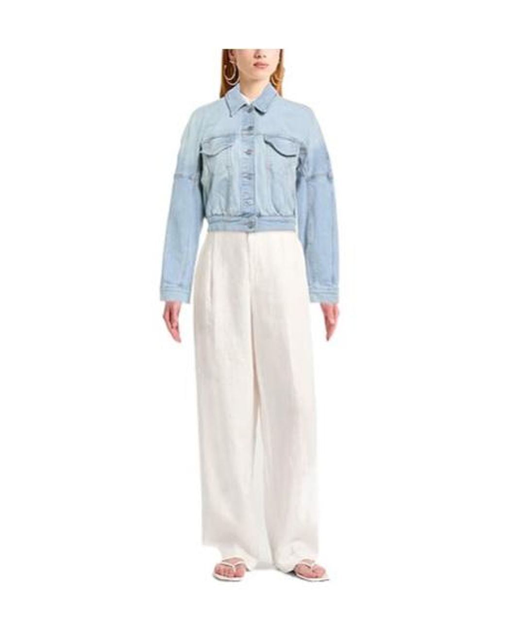 Ganni Blue Denim Outerwear