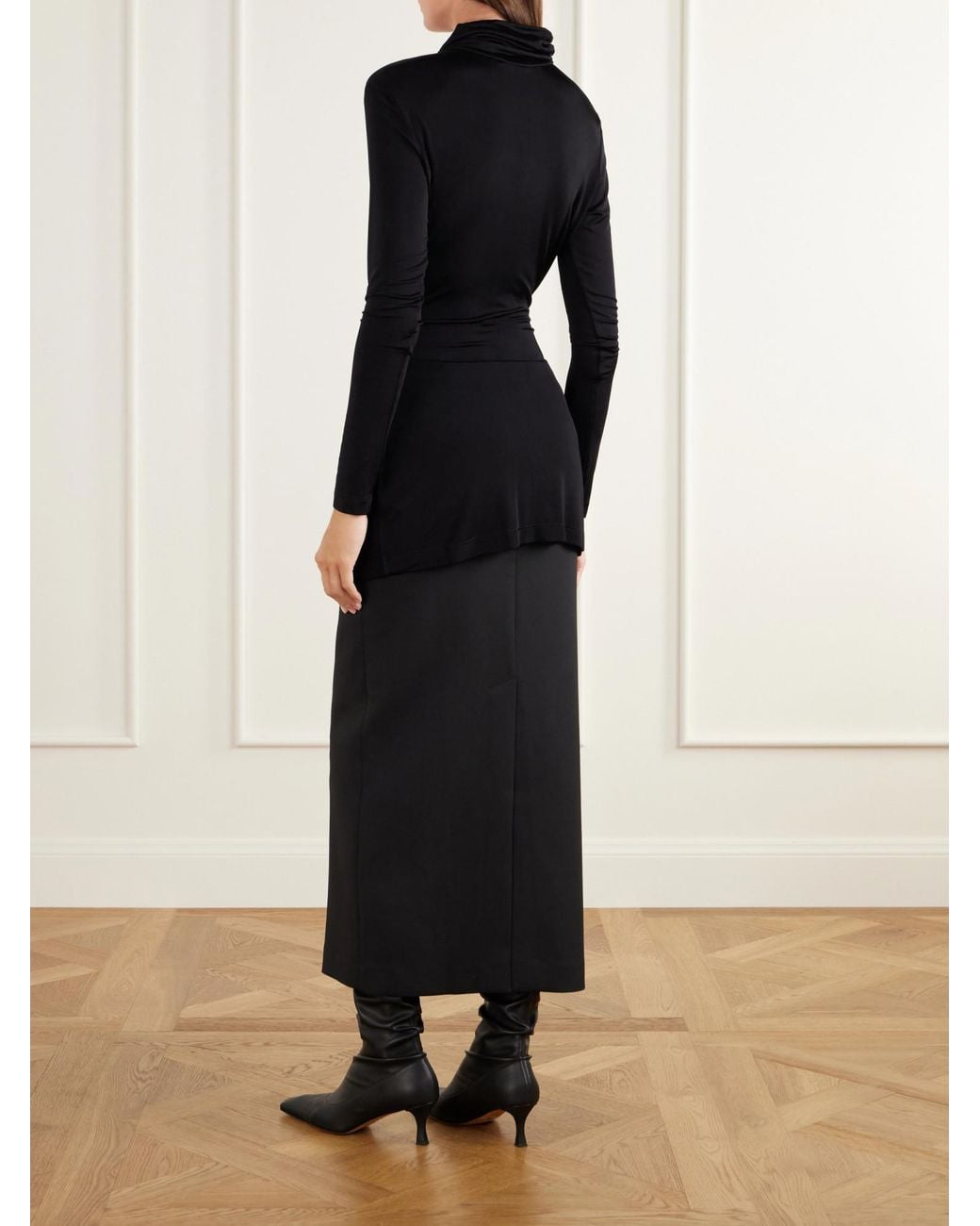 TOVE Blue Cut-Out Jersey Blouse