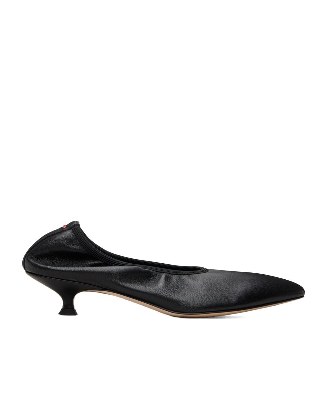 Aeyde Black Pointed-Tip Heeled Pumps