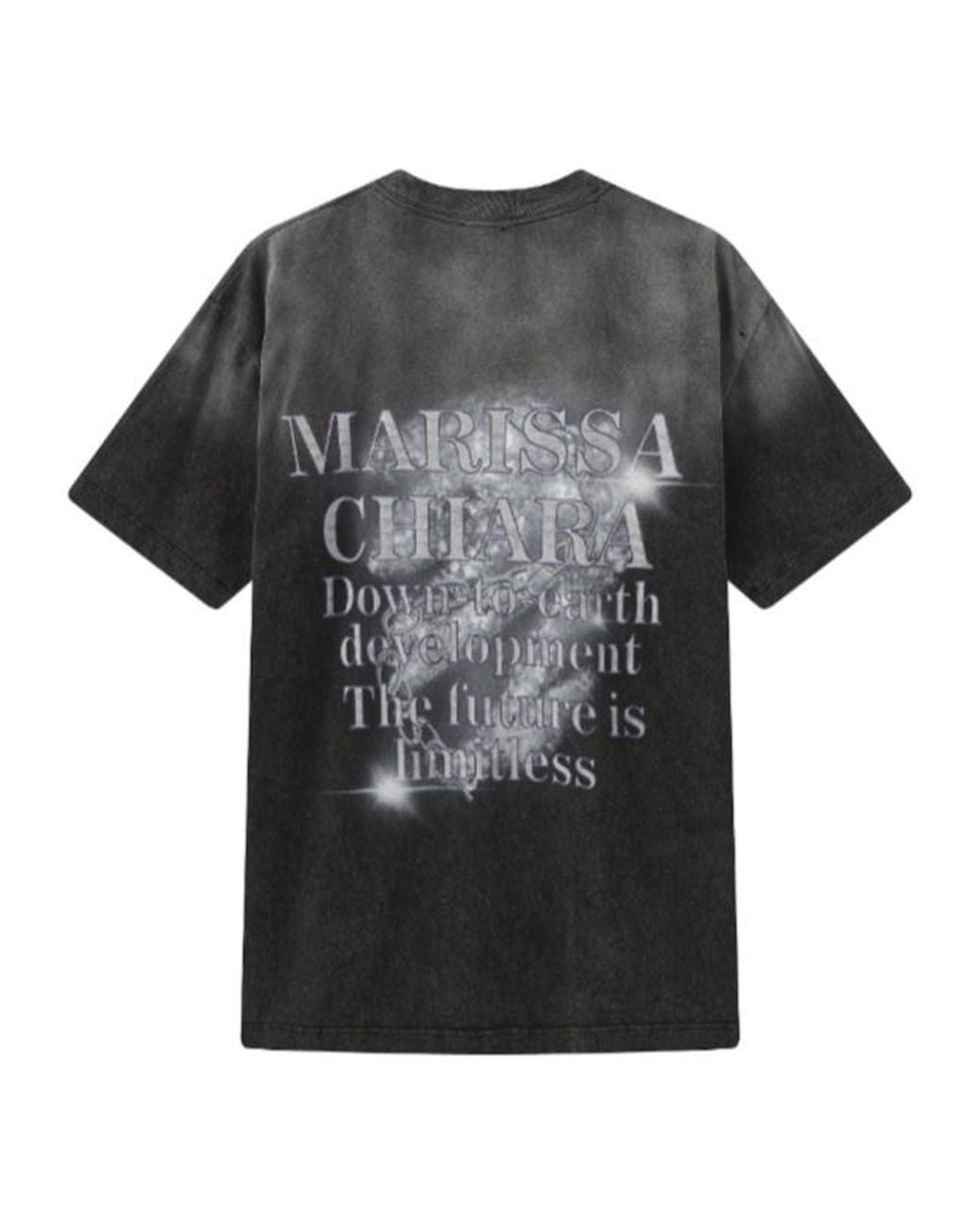 Marissa Chiara Black Short-Sleeved T-Shirt for men