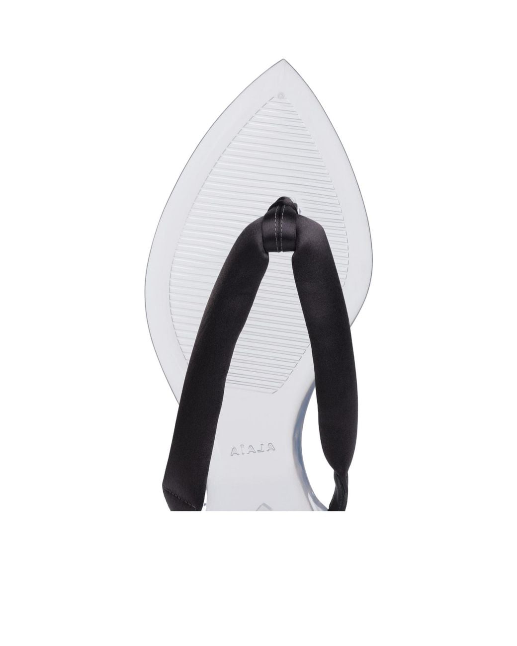 Alaïa White Invisible Thong Sandals