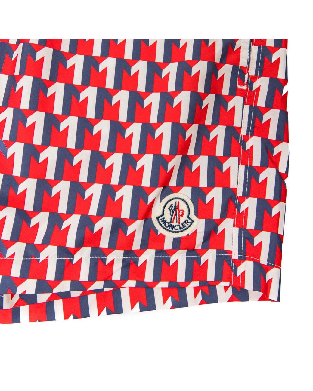 Moncler Red All-Over Printed Swimming Shorts for men