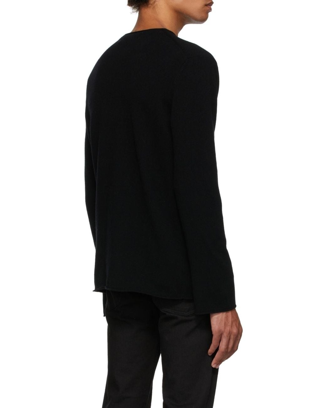 COMME DES GARÇONS PLAY Black Comme Des Garçons Play Logo Patch Crewneck Jumper for men