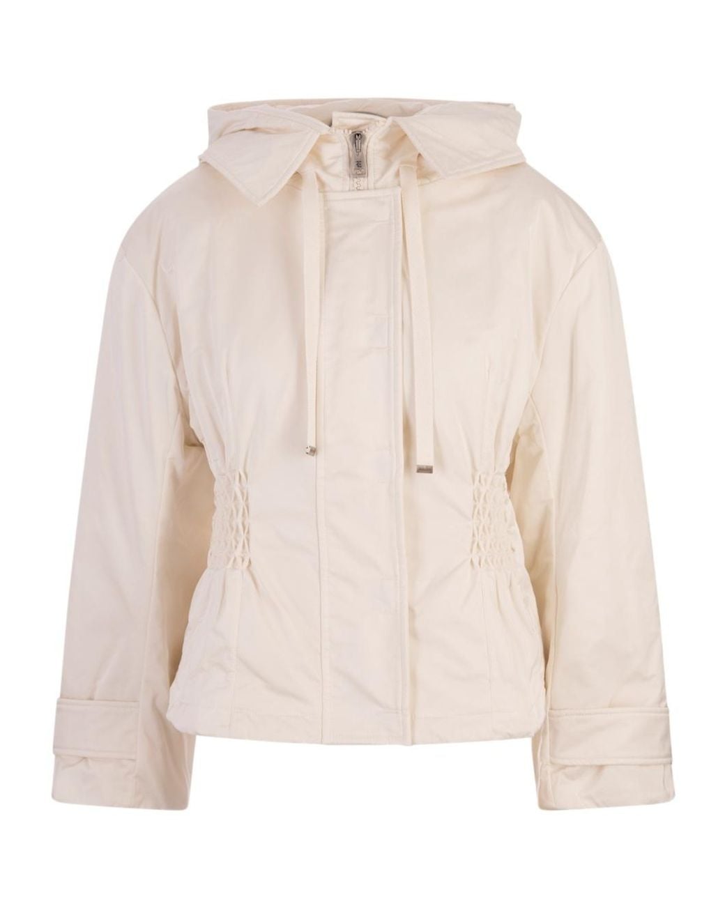 Ermanno Scervino Natural Hooded Jacket