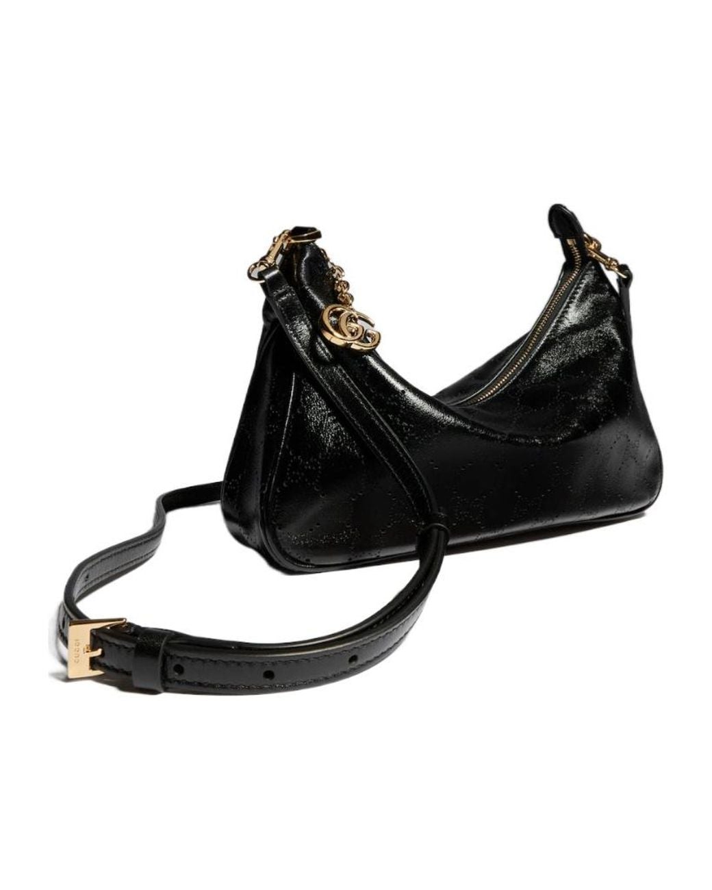 Gucci Black Lady Lunetta Chain Small Shoulder Bag