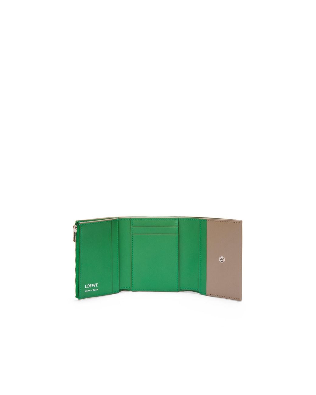 Loewe Natural Trifold Zip Wallet for men