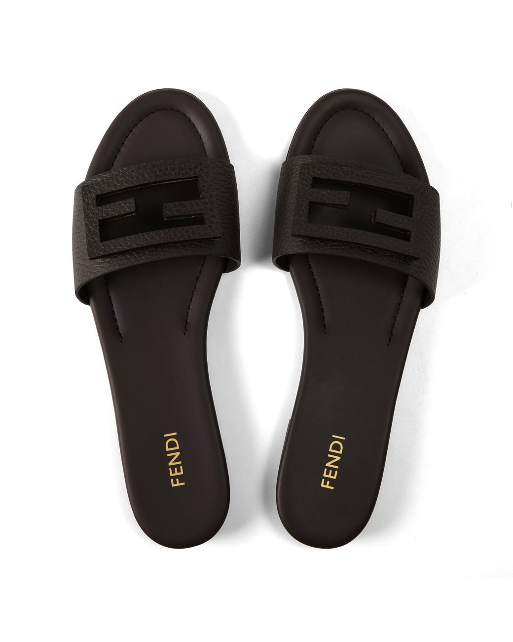 Fendi Multicolor Solid Color Slippers
