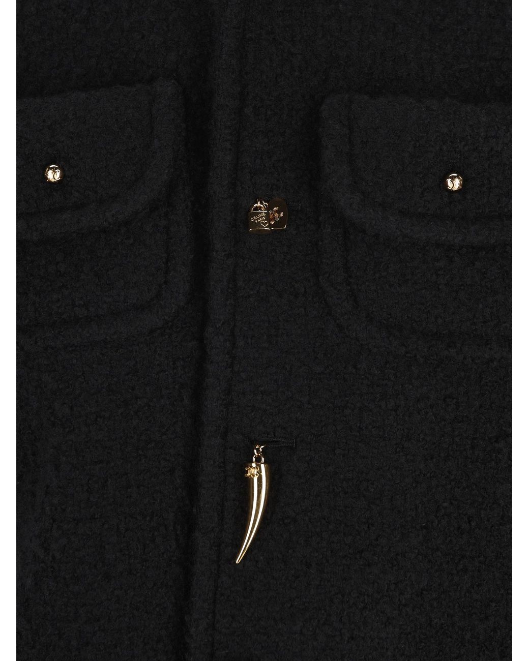 Céline Black Short-Sleeved Jacket