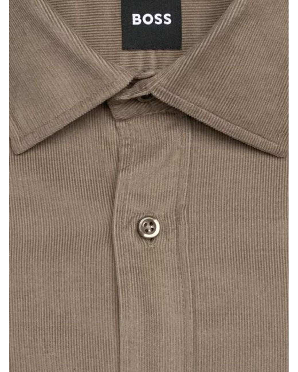 Boss Gray Long Sleeve Shirt for men