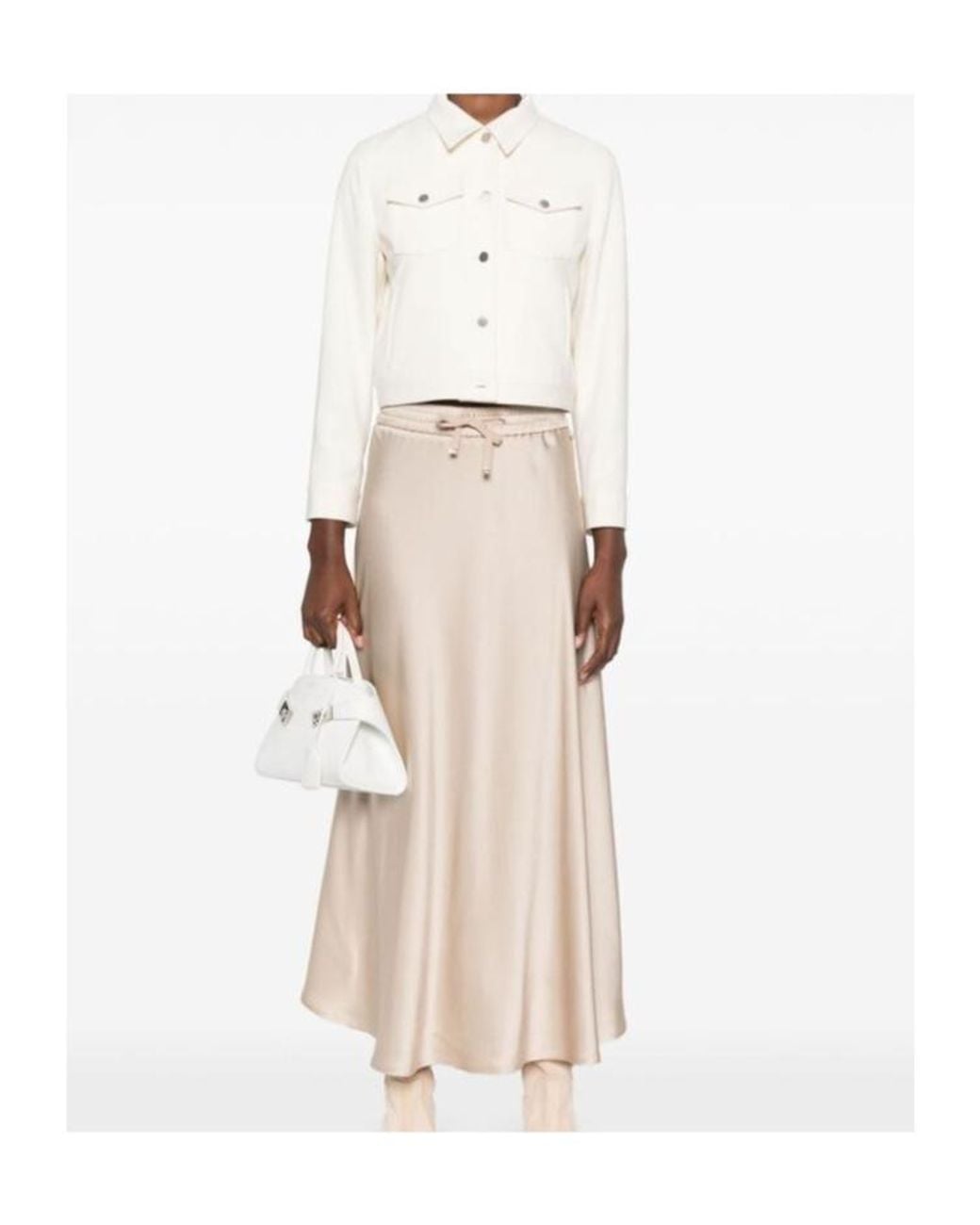 Theory White Shrunken Jacket