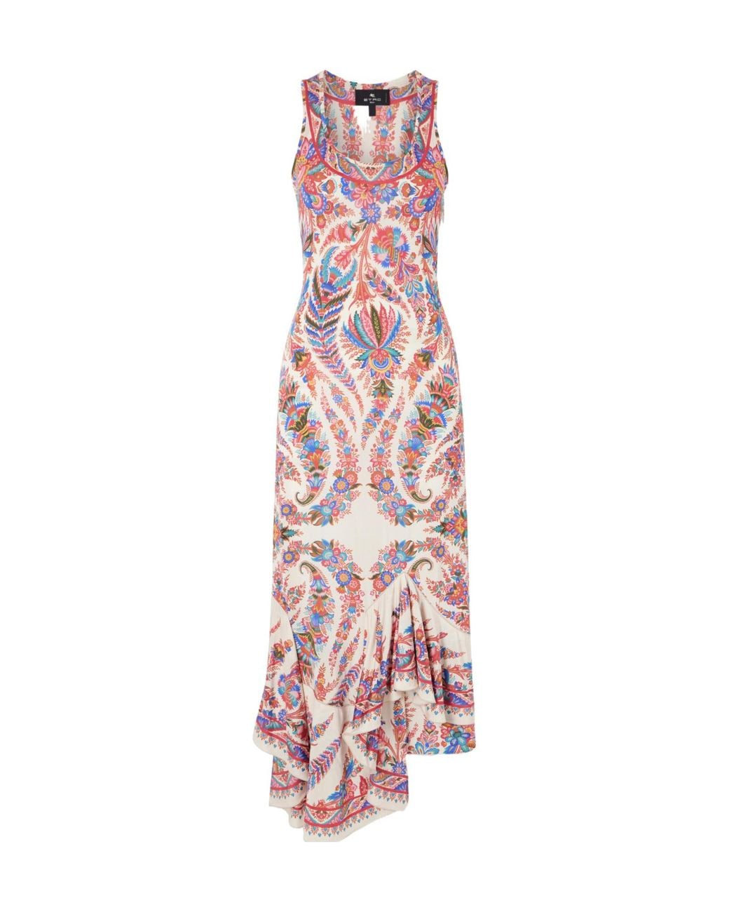 Etro Pink Satin-Jersey Midi Dress