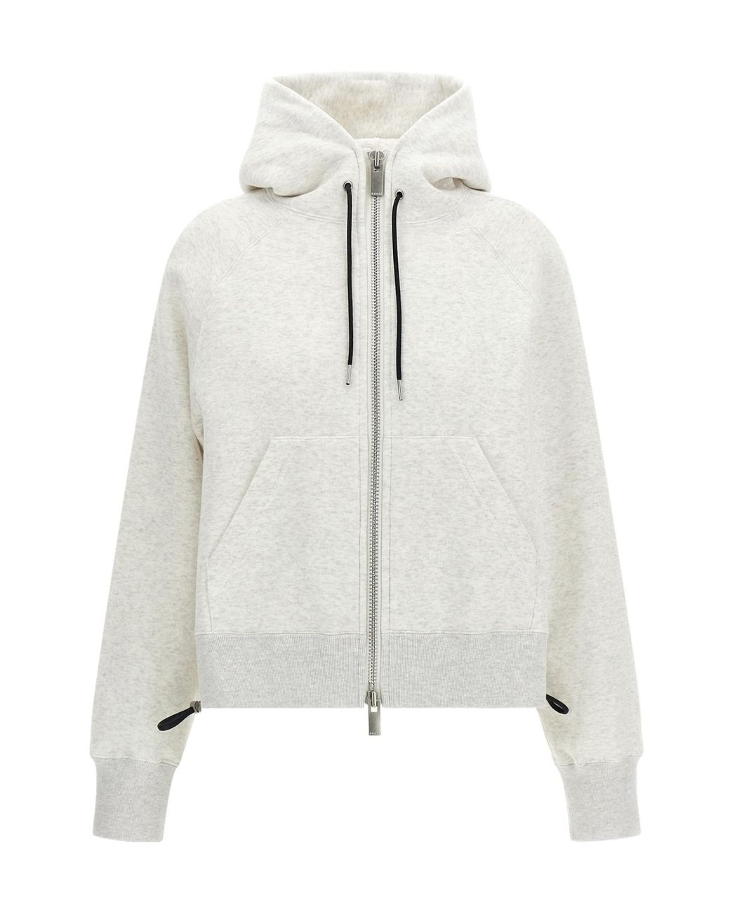 Sacai White Cotton Hoodie